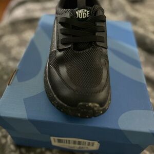 Hey Dude Kids Black Mesh Sneakers